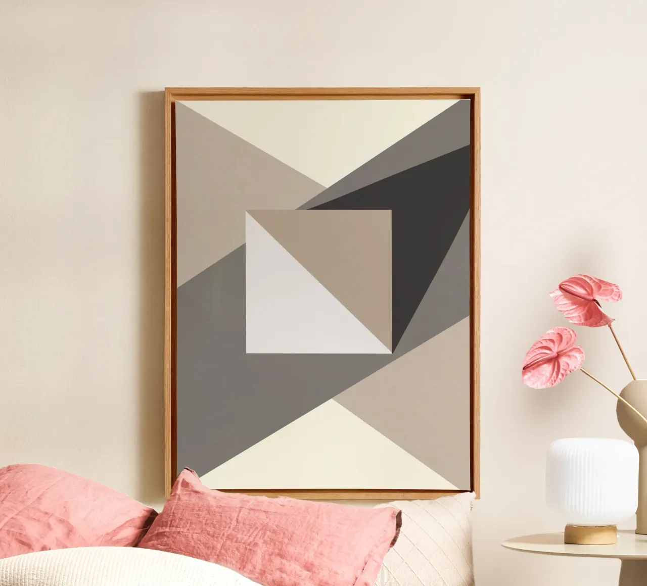 Composition square canvas by Little Dean
