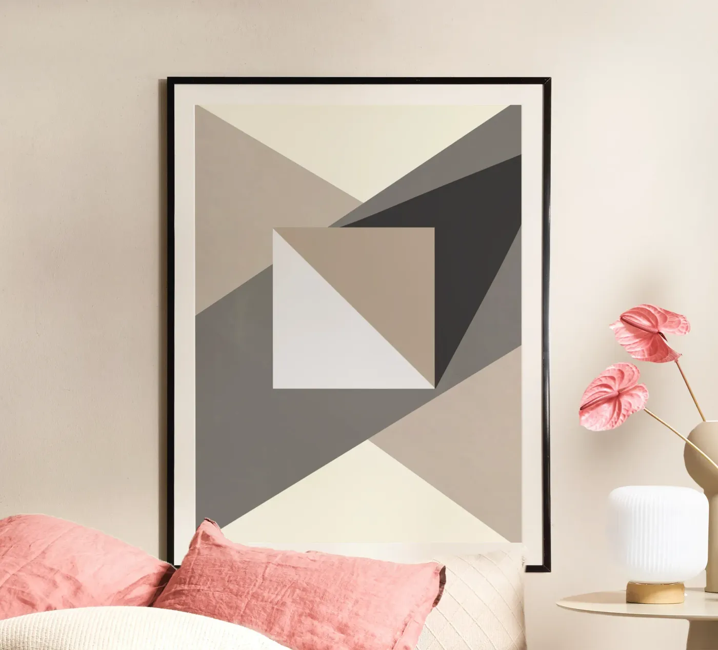 Zusammensetzung Quadrat Poster von Little Dean