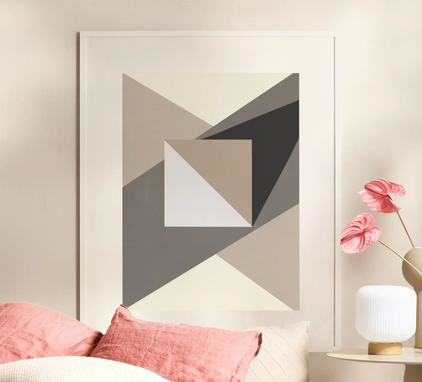 Zusammensetzung Quadrat Poster von Little Dean
