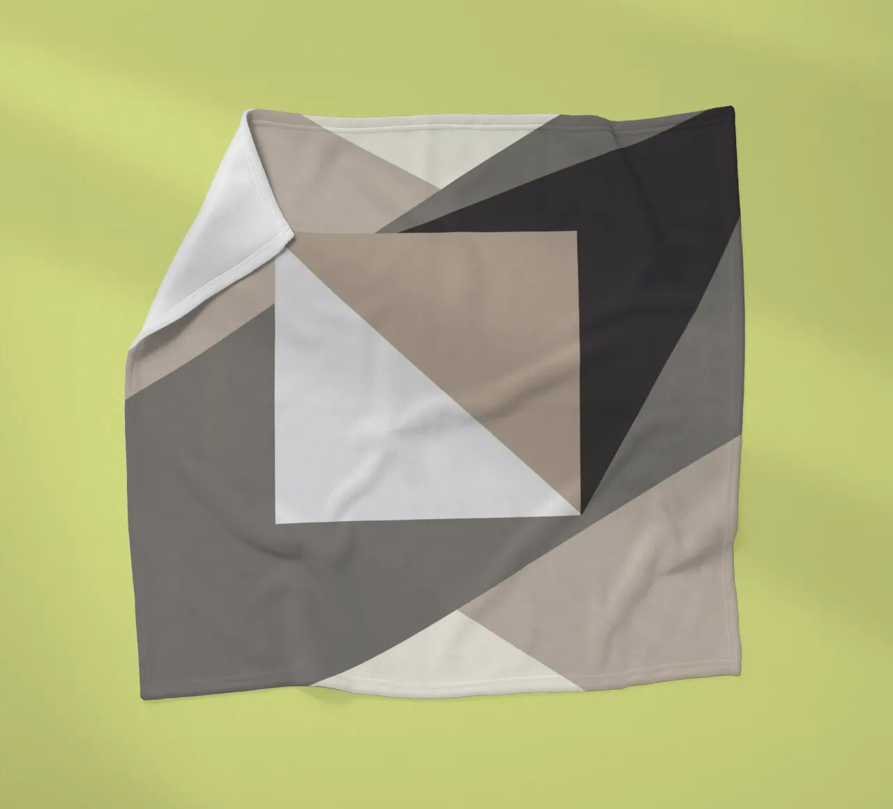 Composition square fleece blanket by Little Dean