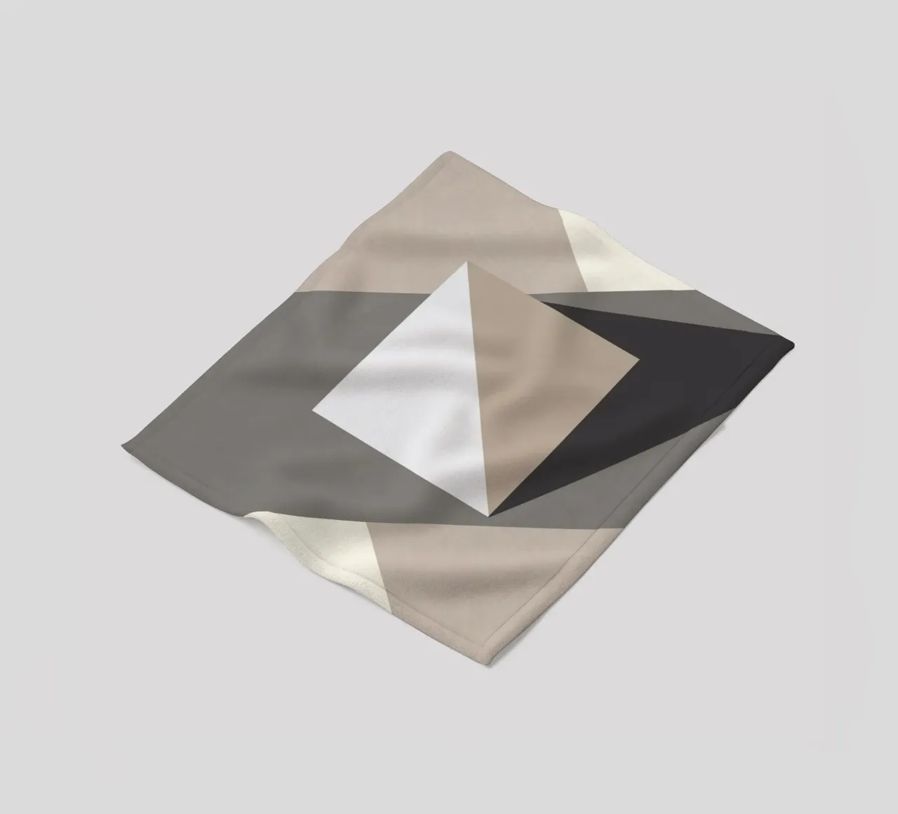 Composition square fleece blanket by Little Dean