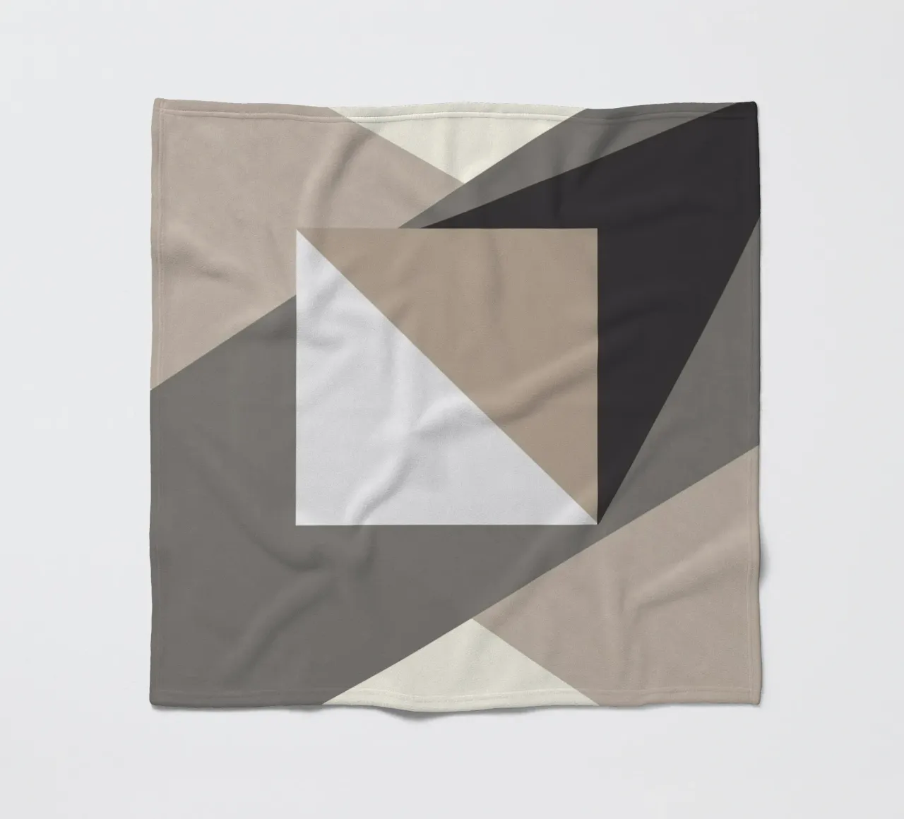 Composition square fleece blanket by Little Dean