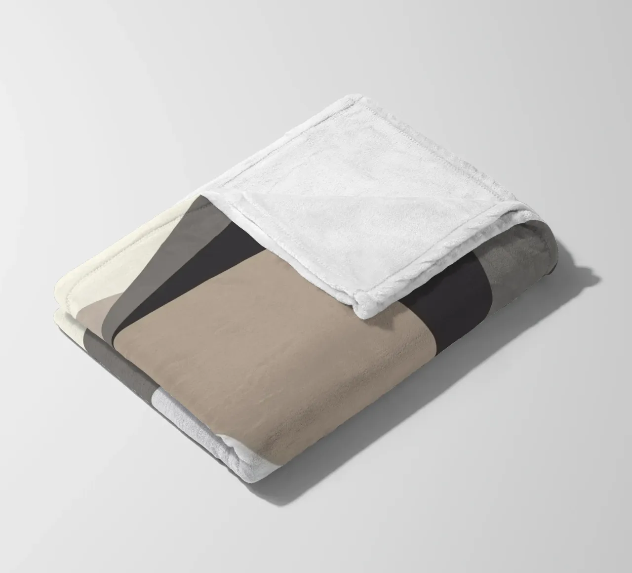 Composition square fleece blanket by Little Dean