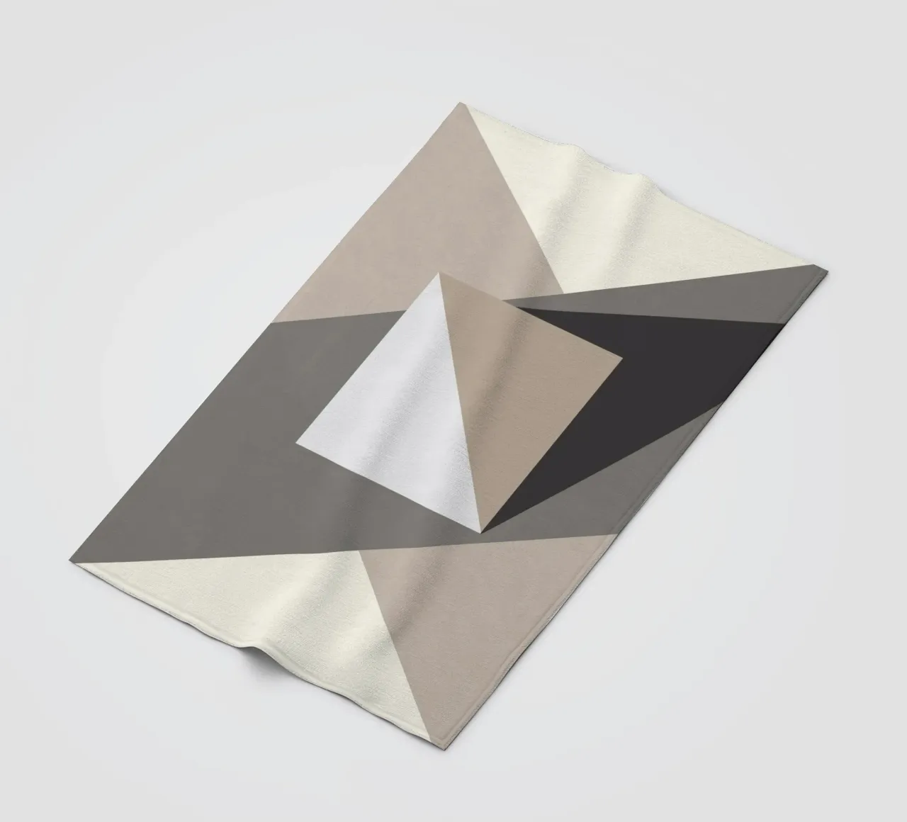 Composition square fleece blanket by Little Dean