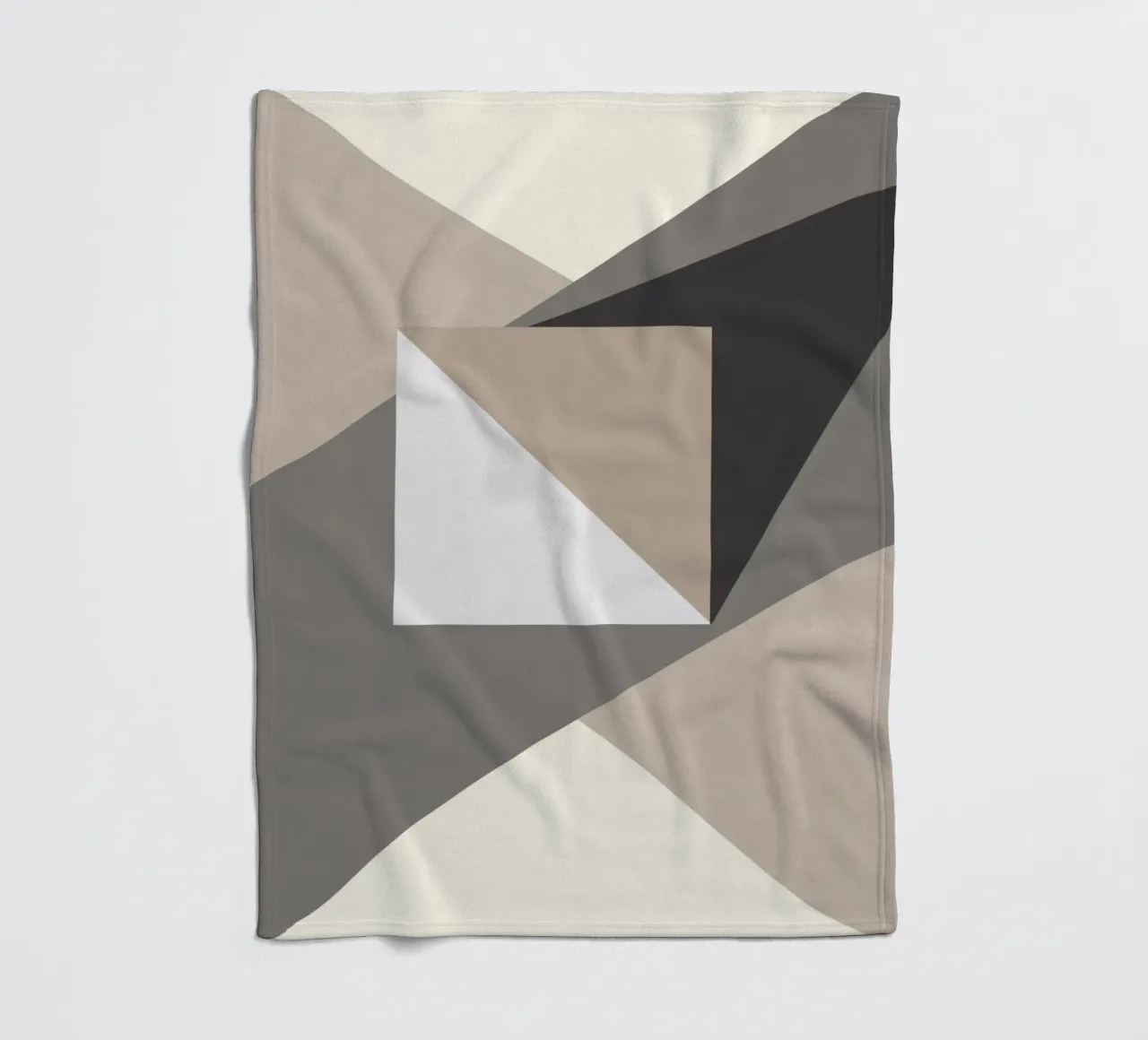 Composition square fleece blanket by Little Dean