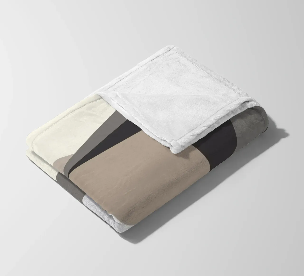 Composition square fleece blanket by Little Dean