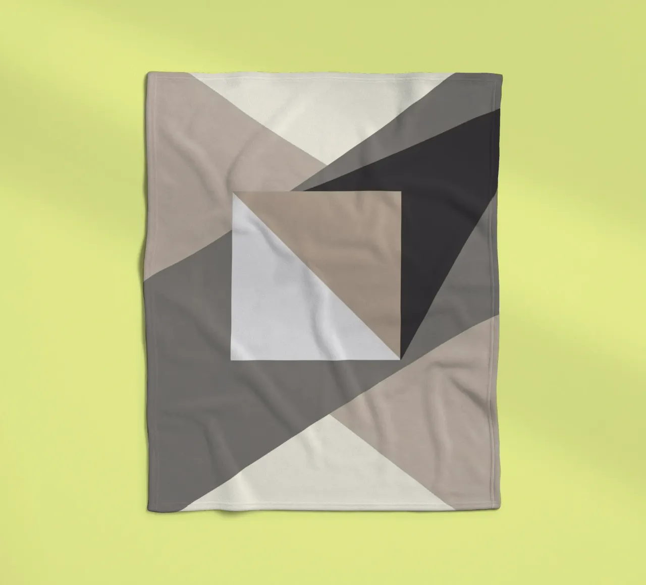 Composition square fleece blanket by Little Dean