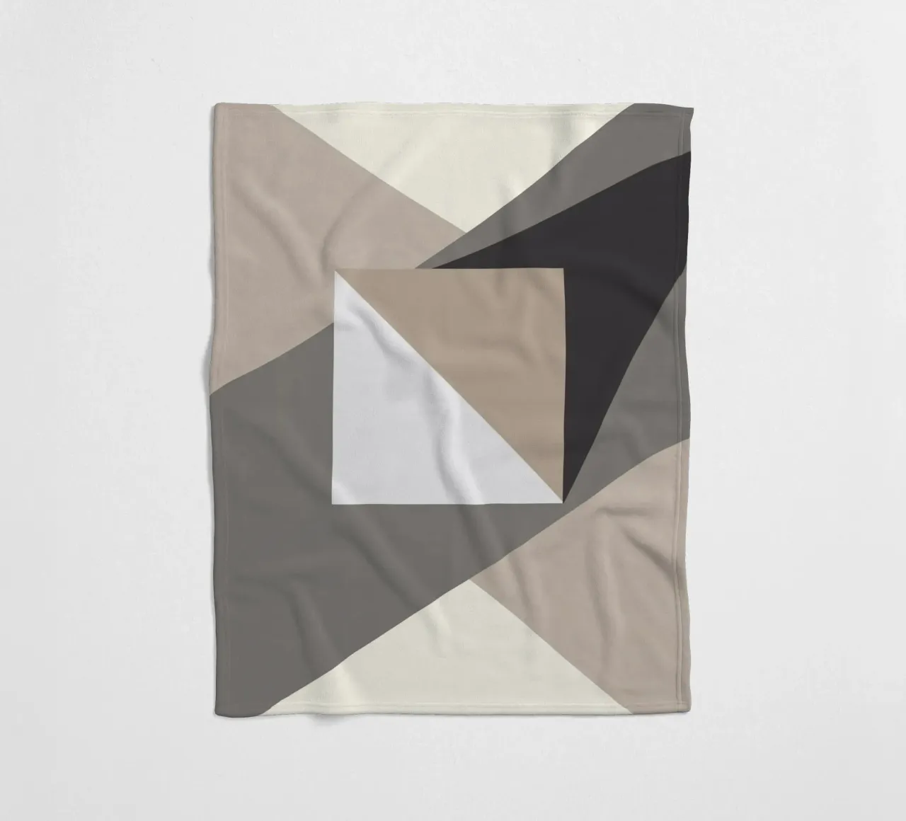 Composition square fleece blanket by Little Dean