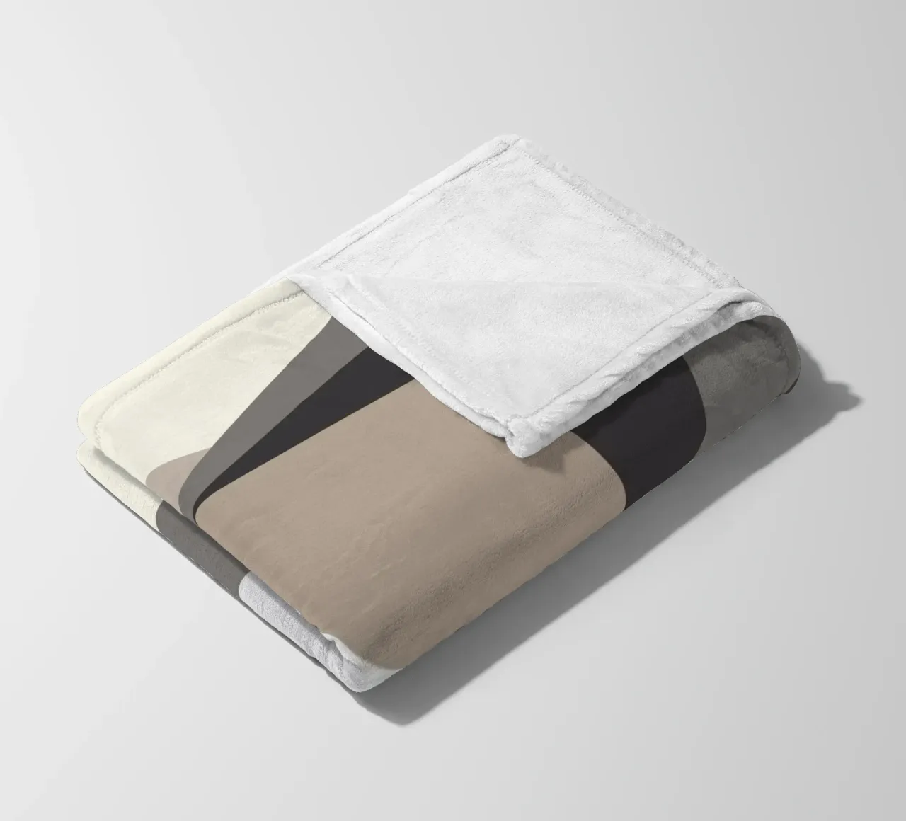 Composition square fleece blanket by Little Dean