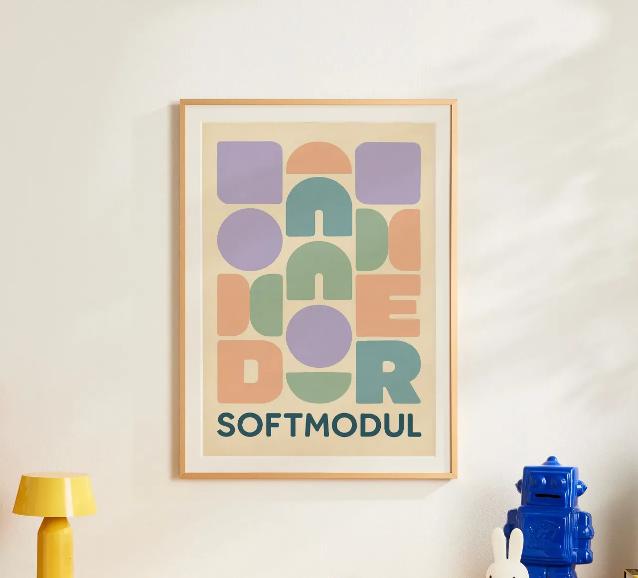 Softmodul poster con telaio in alluminio da Mosaic Dialogue