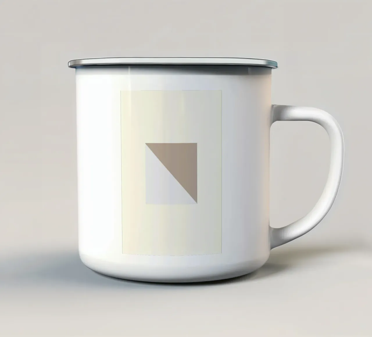 Beige minimale tazza in smalto da Little Dean