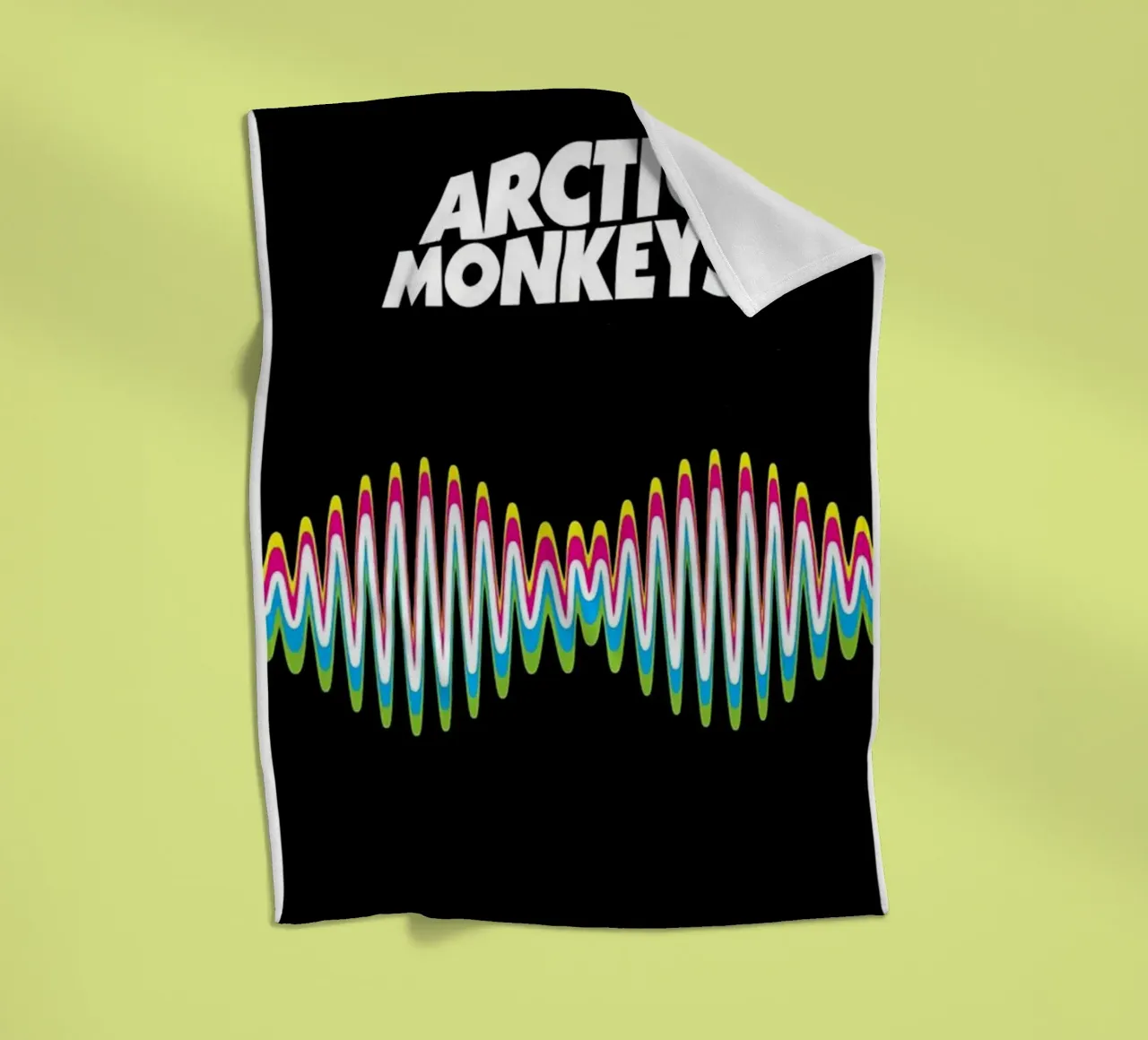 Arctic Wave fleece blanket by Alex happy shop