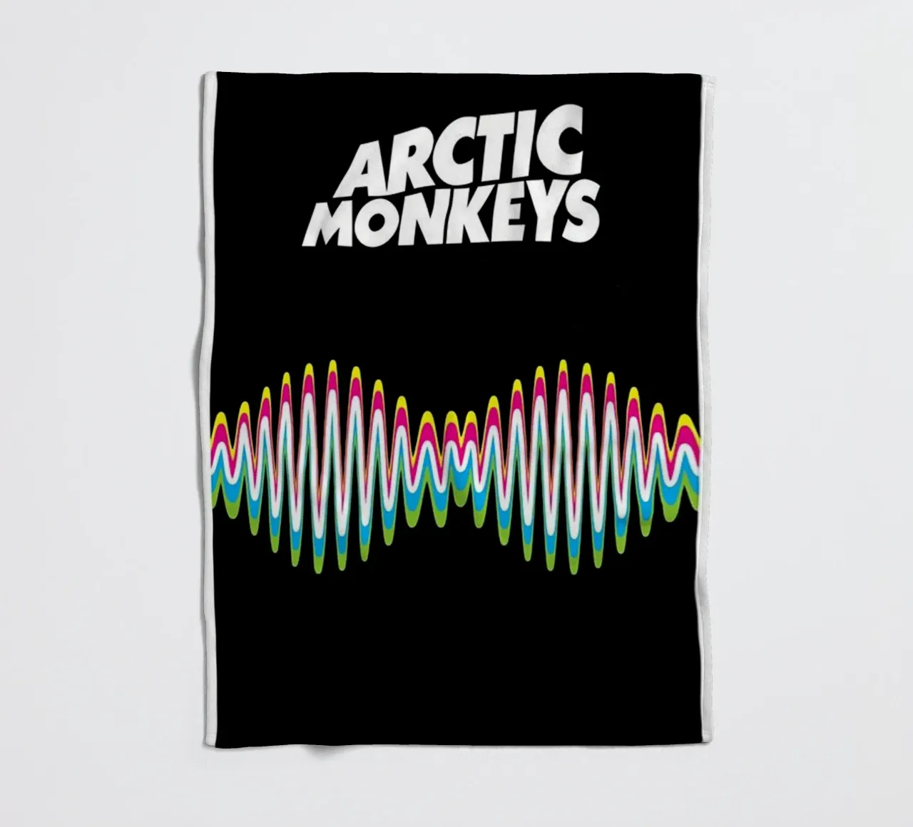 Arctic Wave fleece blanket by Alex happy shop