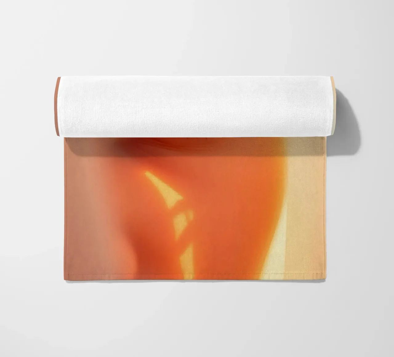 Stunning close-up of a woman's eye with soft lighting beach towel by DesignDoodle