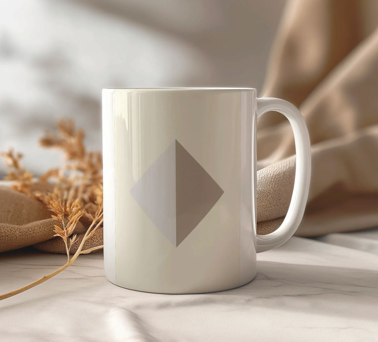 Minimal beige 02 tazza in ceramica da Little Dean