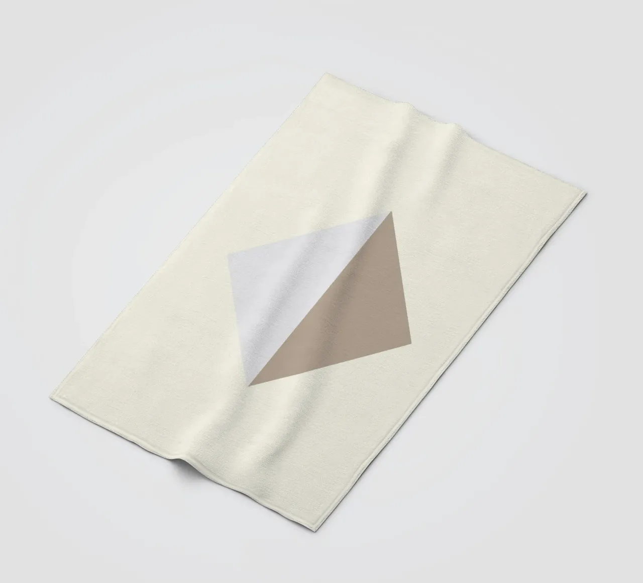 Minimal beige 02 coperta in pile da Little Dean