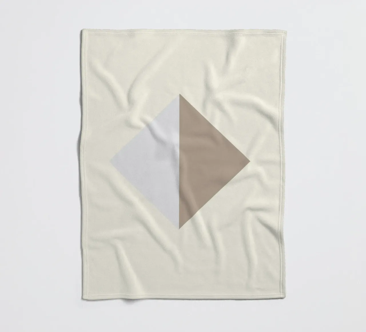 Minimal beige 02 coperta in pile da Little Dean