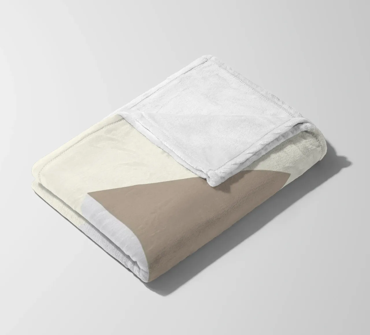 Minimal beige 02 coperta in pile da Little Dean