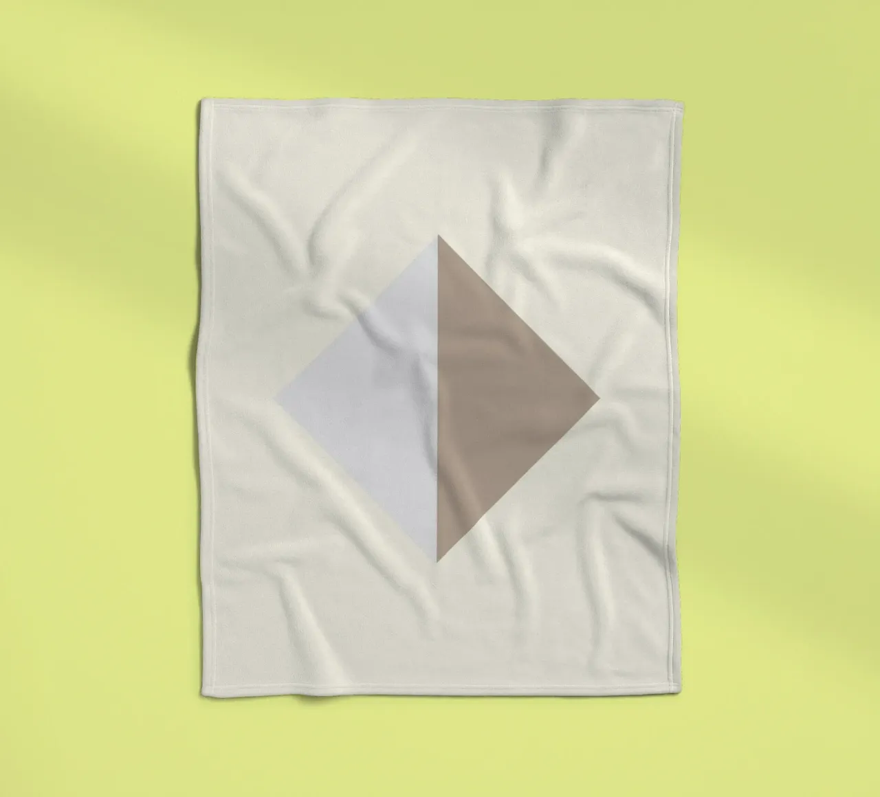 Minimal beige 02 coperta in pile da Little Dean