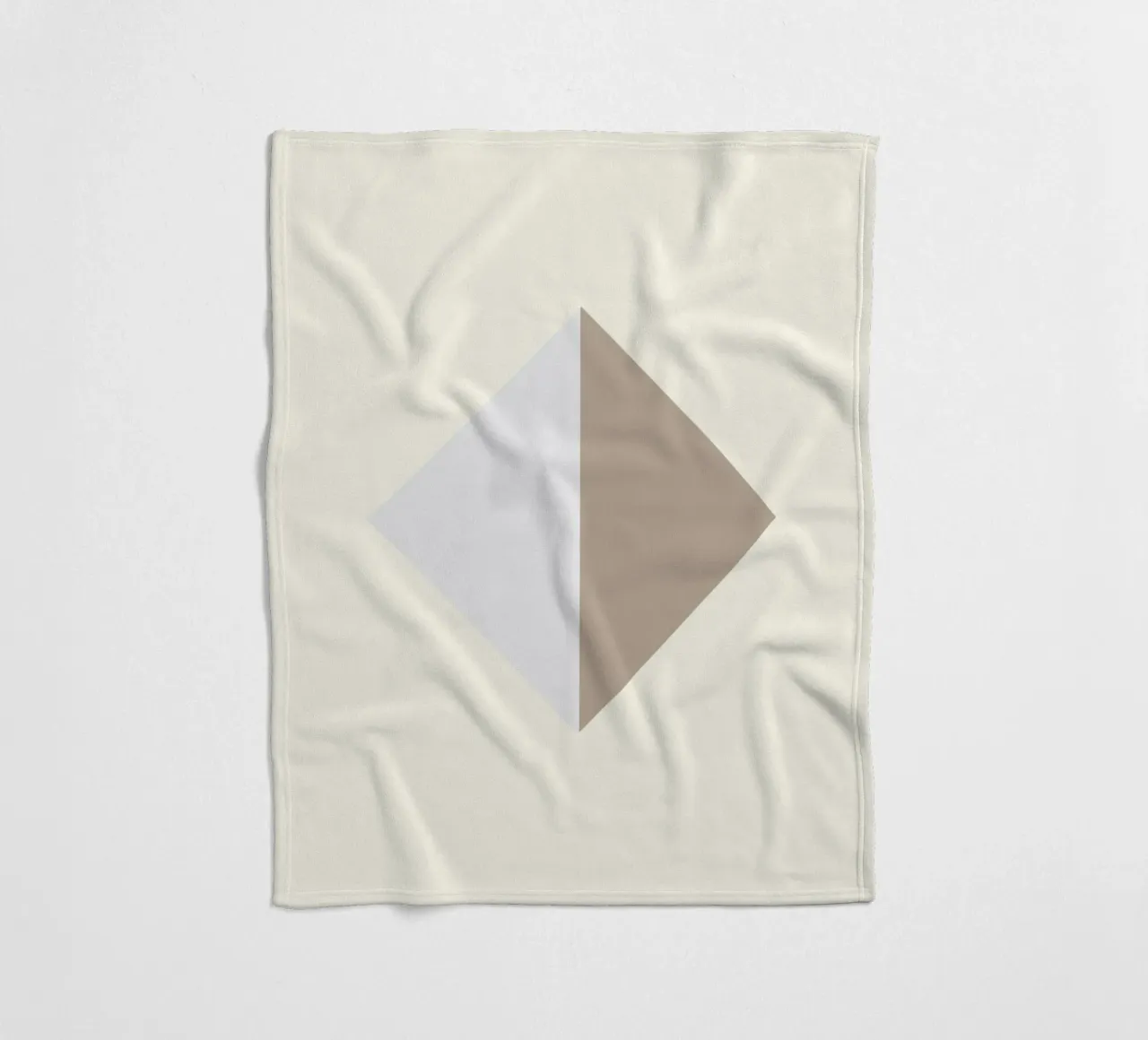 Minimal beige 02 coperta in pile da Little Dean