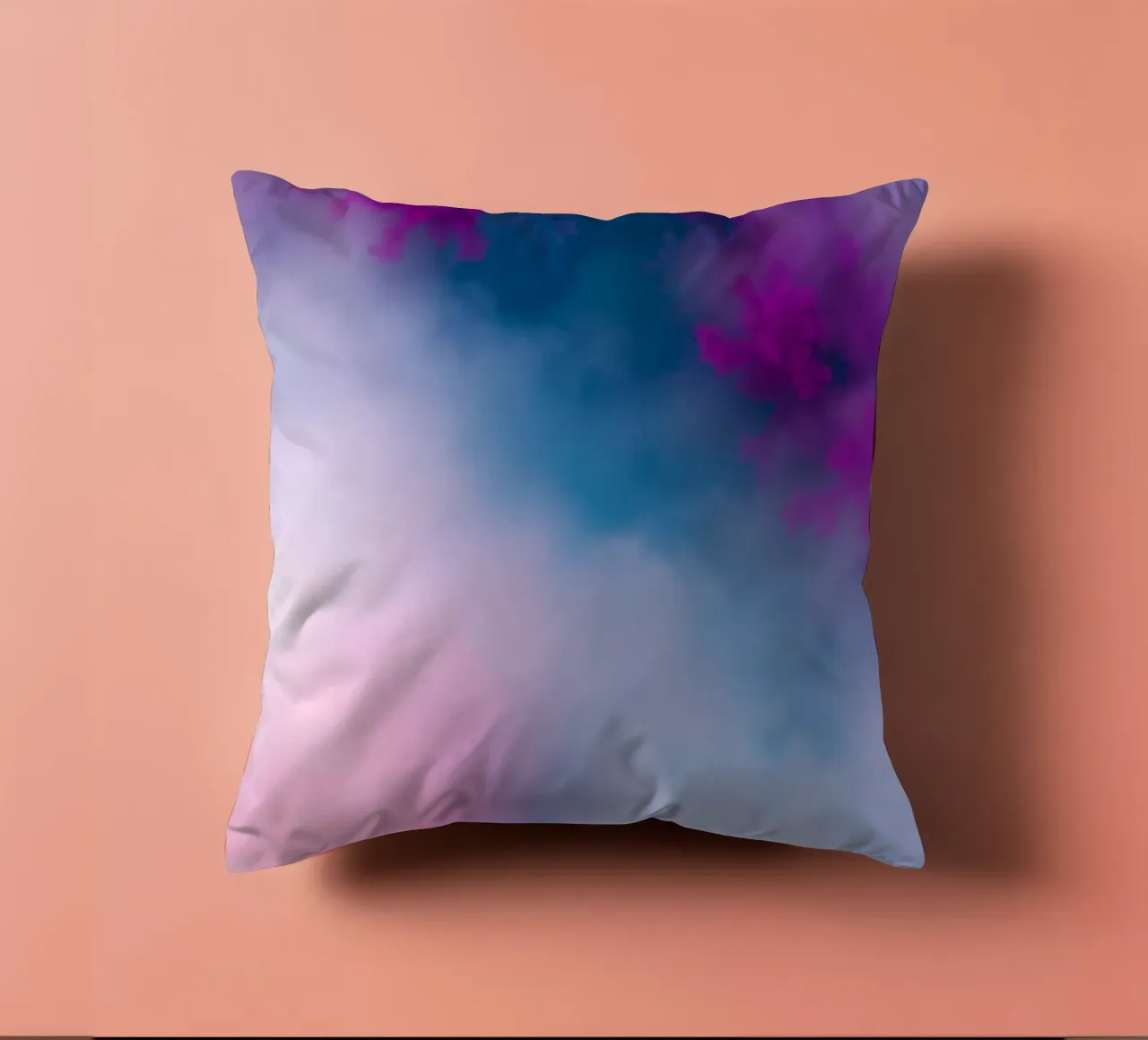 design astratto con colori pastello tenui che si mescolano cuscino da DesignDoodle
