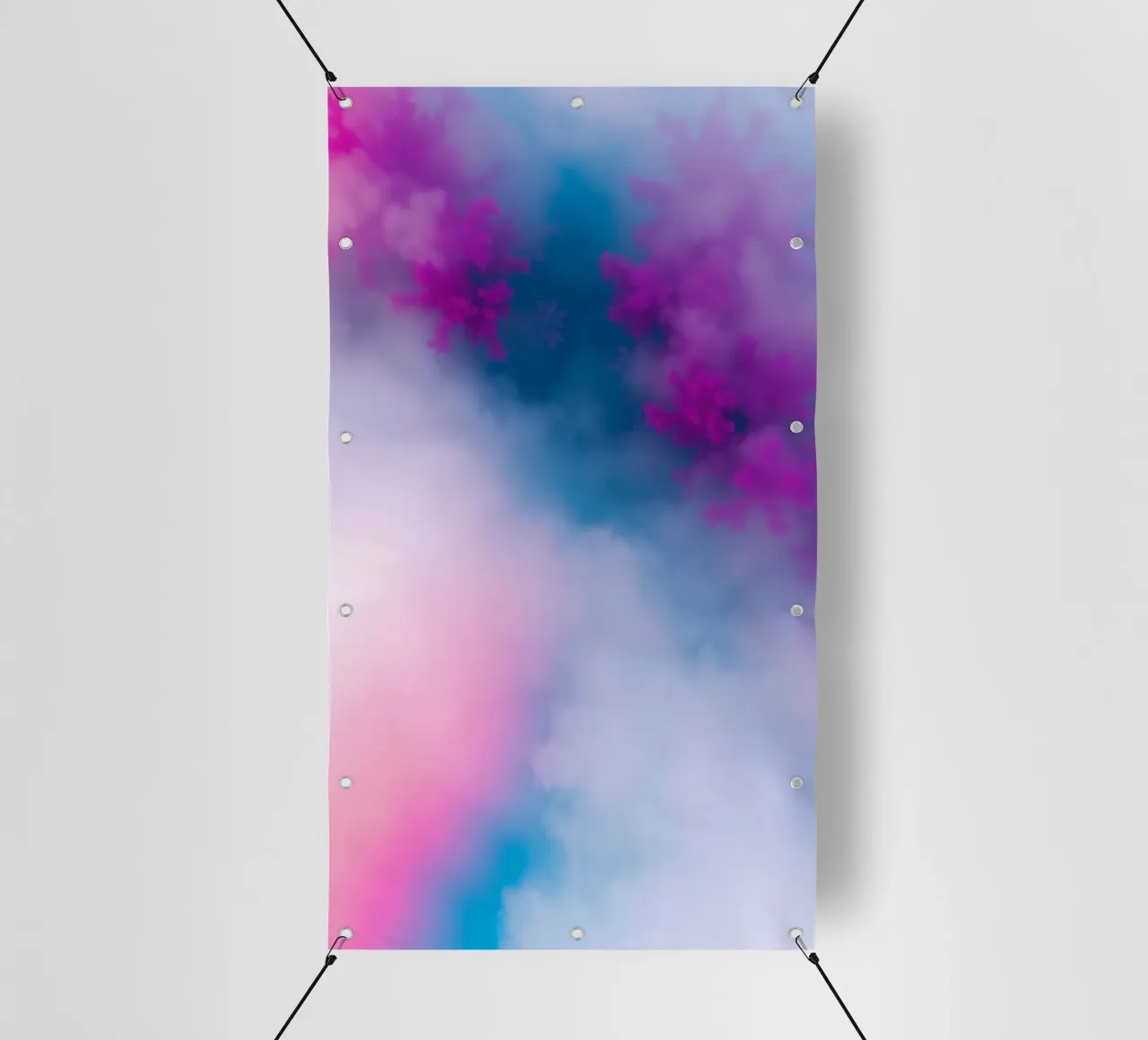 design astratto con colori pastello tenui che si mescolano telo in pvc da DesignDoodle