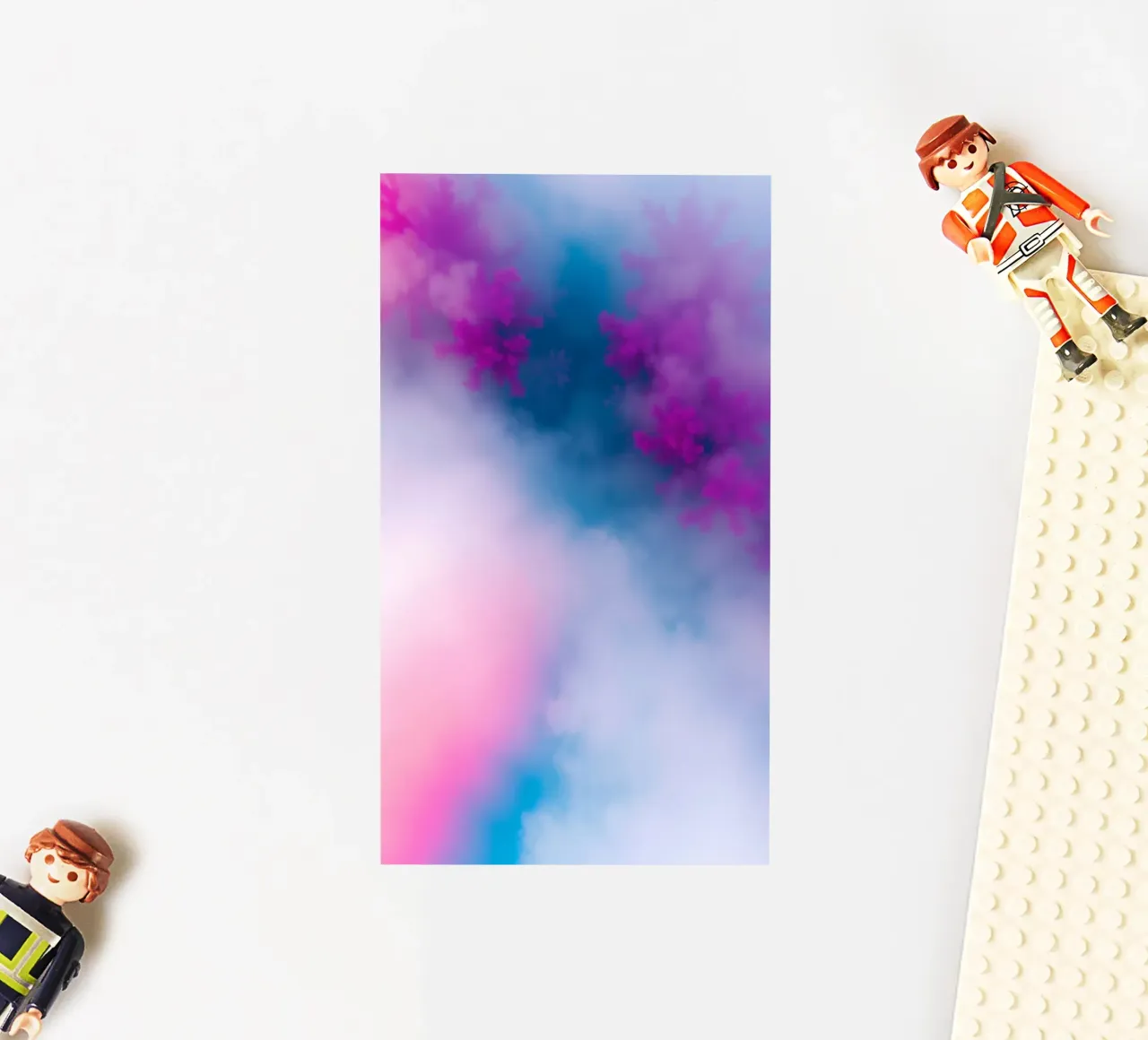 abstract design showcasing soft pastel colors blending sticker by DesignDoodle