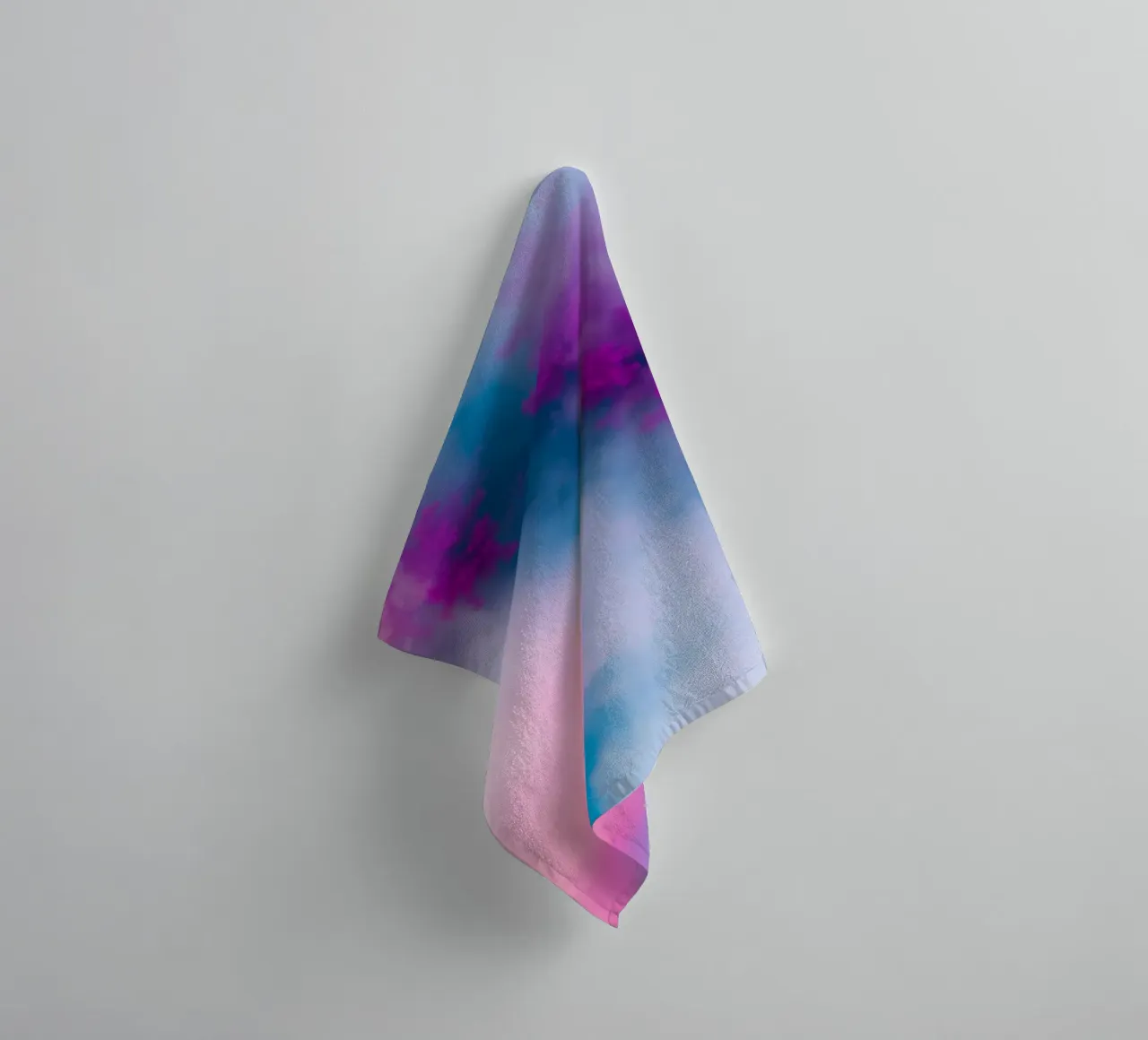 abstract design showcasing soft pastel colors blending towel by DesignDoodle