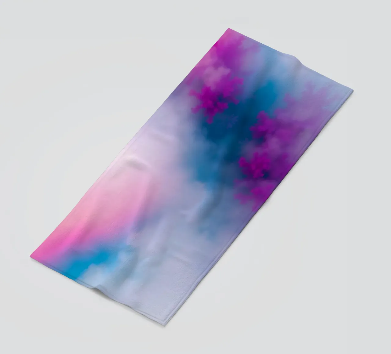 abstract design showcasing soft pastel colors blending beach towel by DesignDoodle