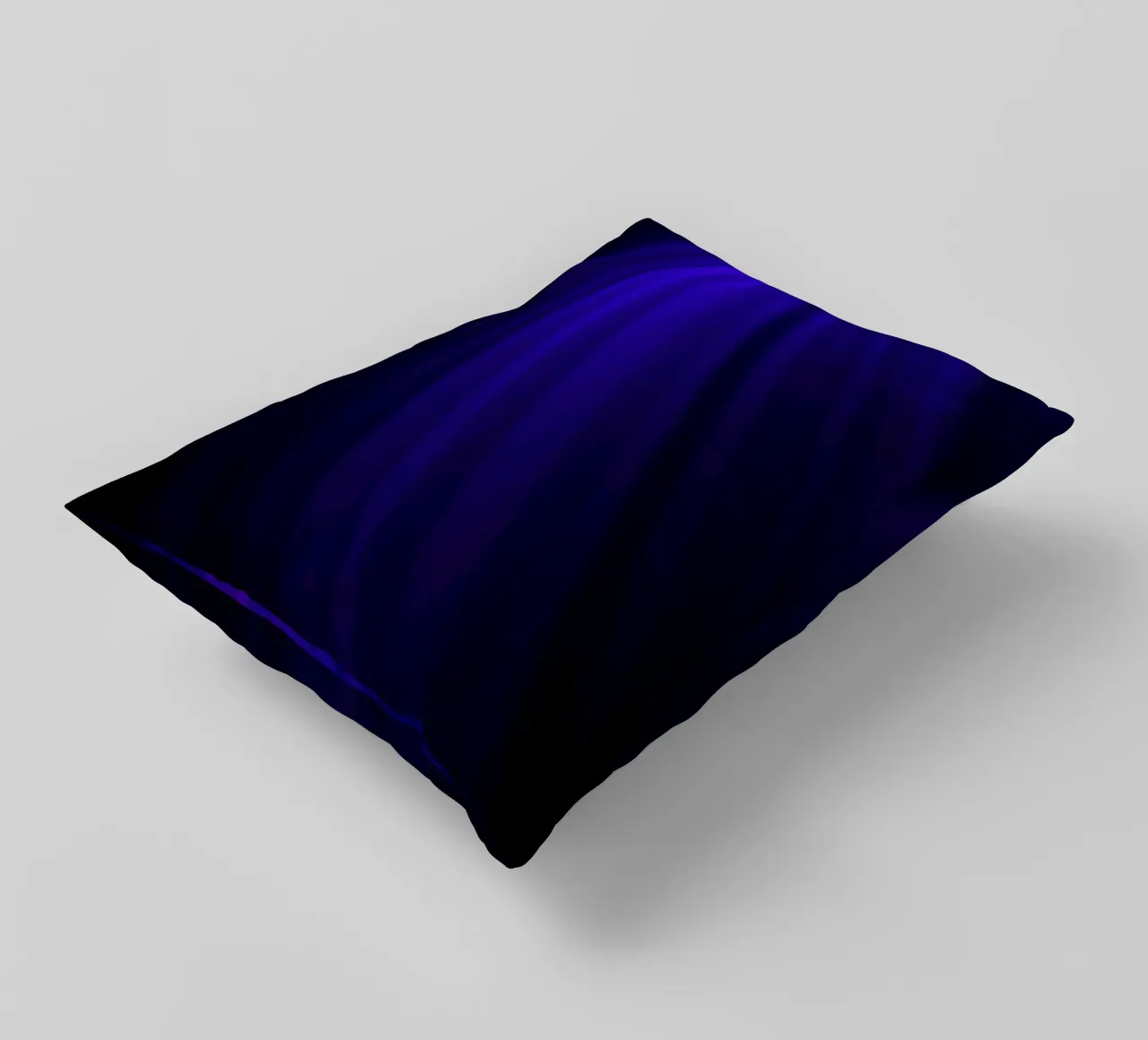 Vibrant dark purple light rays create an abstract backdrop decorative cushion by DesignDoodle