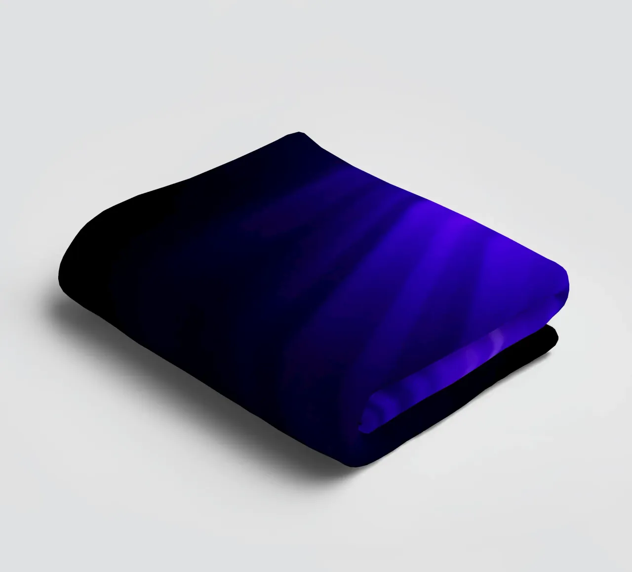 Vibranti raggi di luce viola scuro creano uno sfondo astratto asciugamano da bagno da DesignDoodle