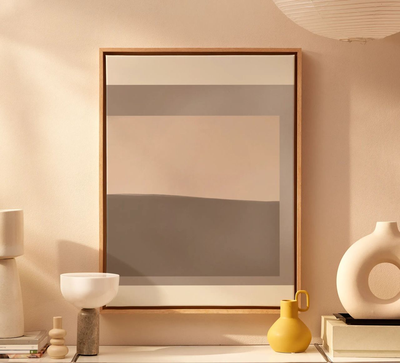 Muted colors simplicity canvas by Little Dean