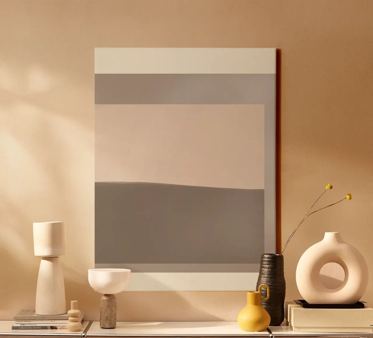Muted colors simplicity canvas by Little Dean