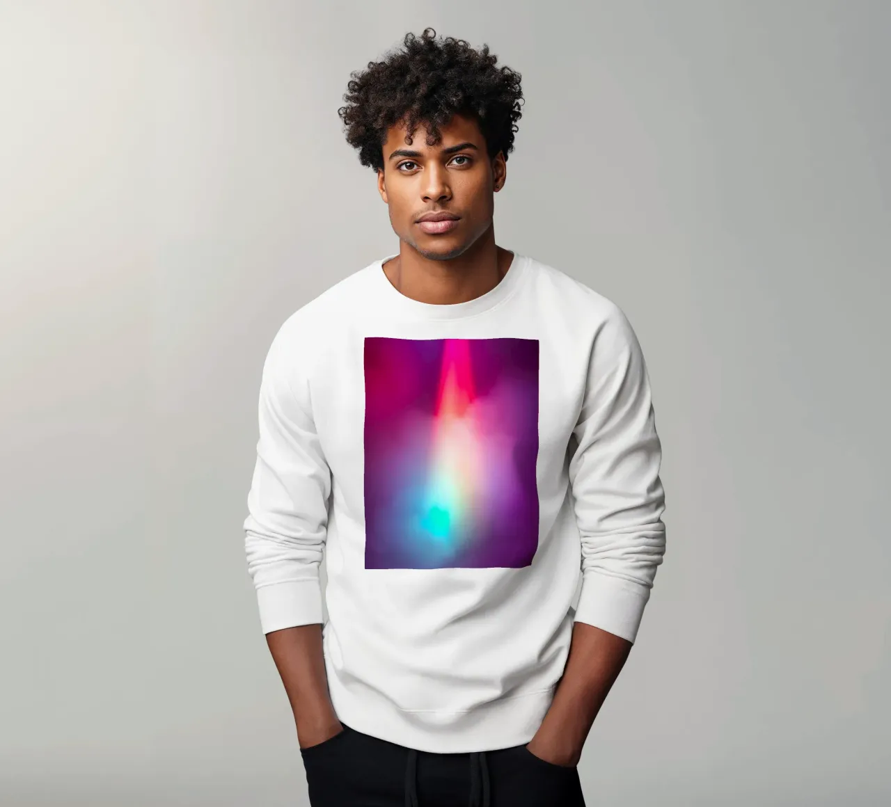 Vibrante display luminoso astratto con gradienti colorati felpa da DesignDoodle