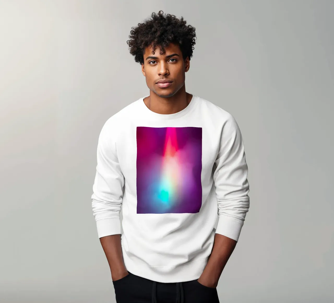 Vibrante display luminoso astratto con gradienti colorati felpa da DesignDoodle