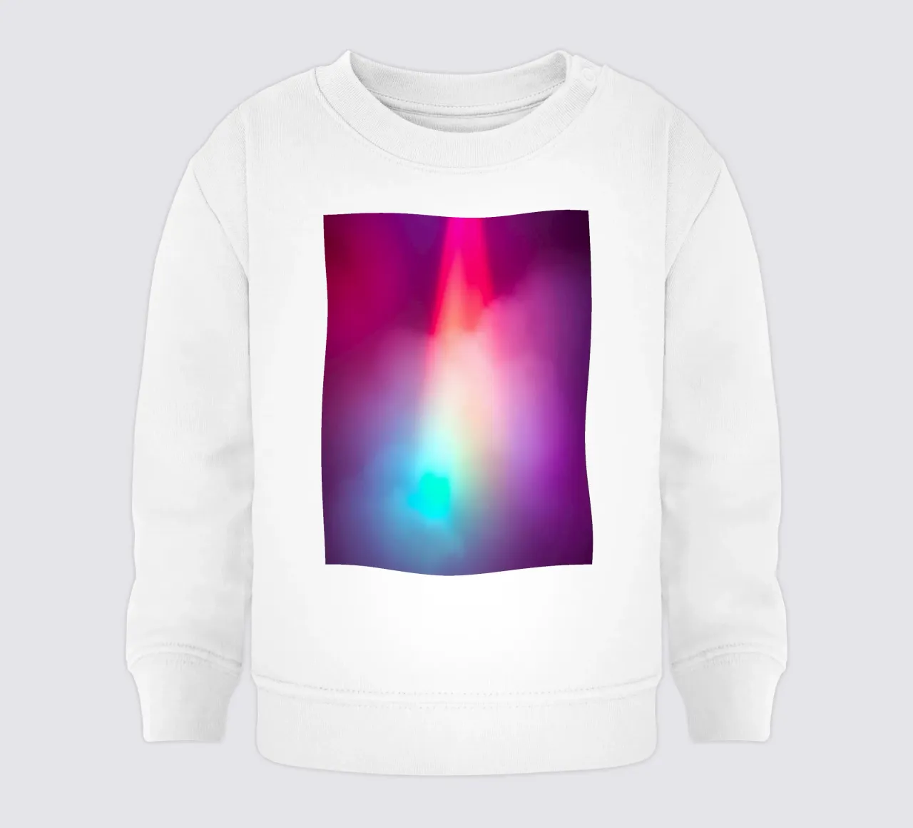 Vibrante display luminoso astratto con gradienti colorati felpa neonato da DesignDoodle