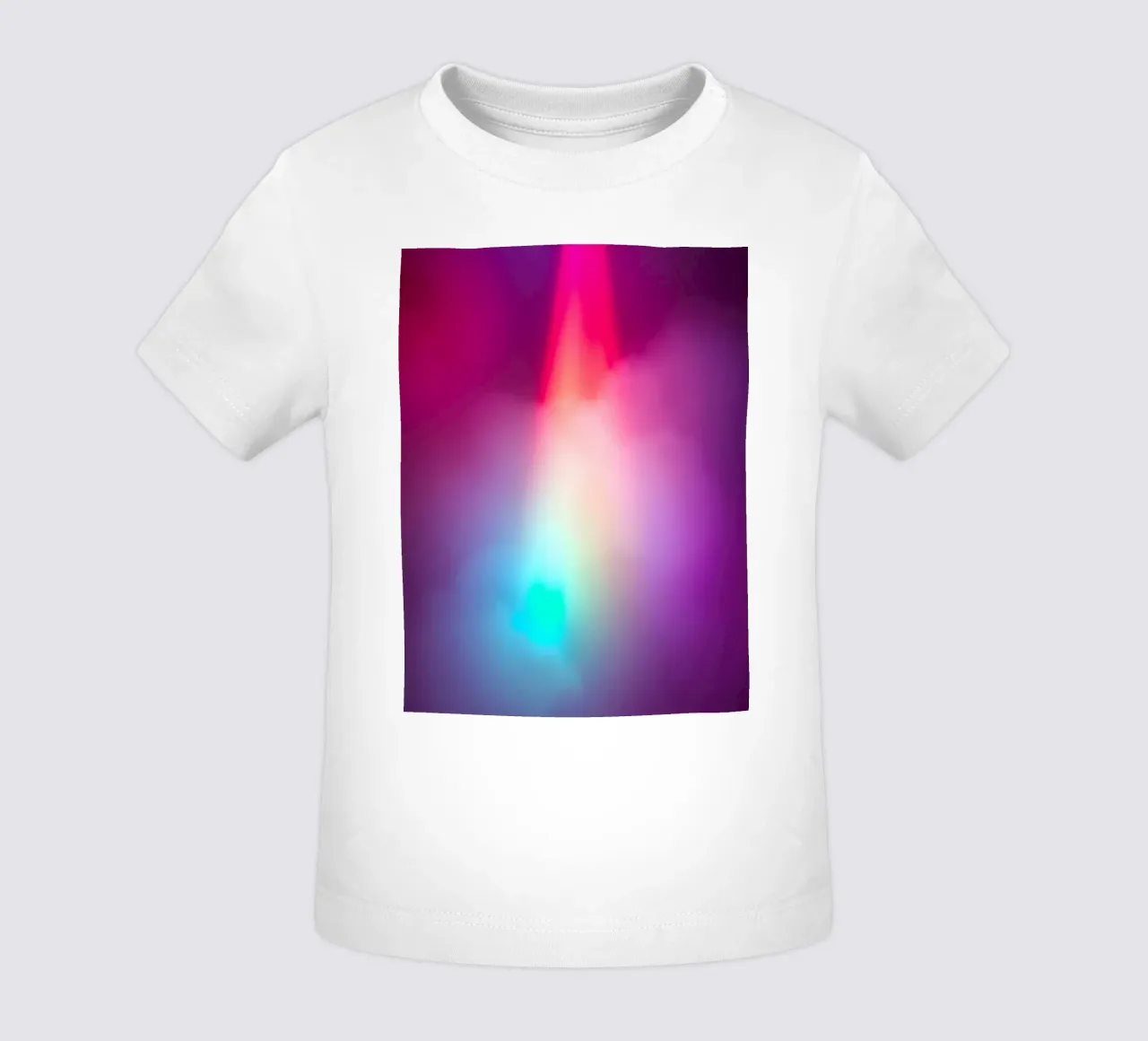 Vibrante display luminoso astratto con gradienti colorati maglietta neonato da DesignDoodle