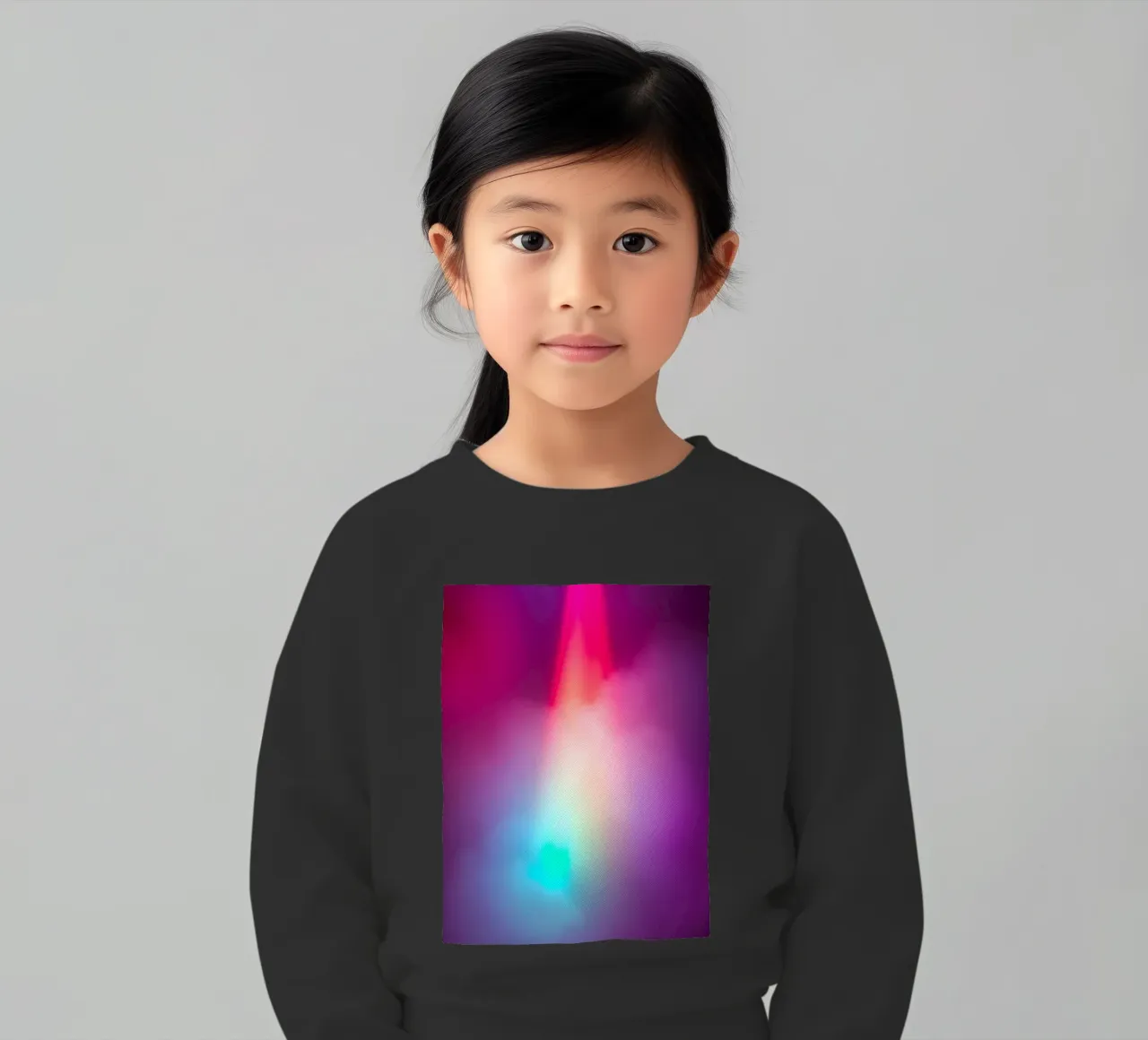 Vibrante display luminoso astratto con gradienti colorati felpa bambino da DesignDoodle