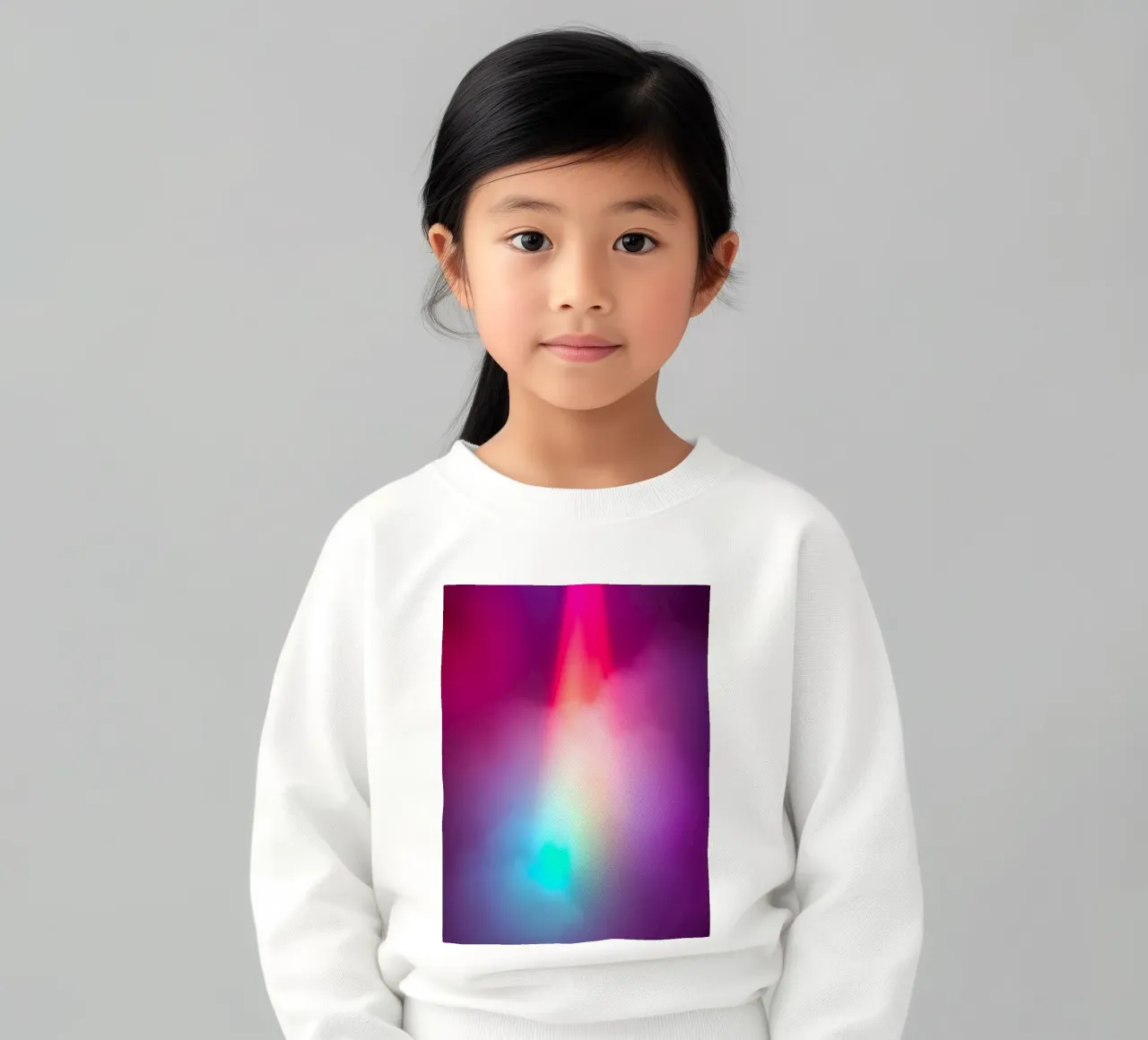 Vibrante display luminoso astratto con gradienti colorati felpa bambino da DesignDoodle