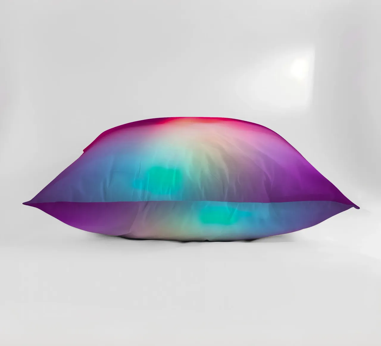 Vibrante display luminoso astratto con gradienti colorati cuscino da DesignDoodle