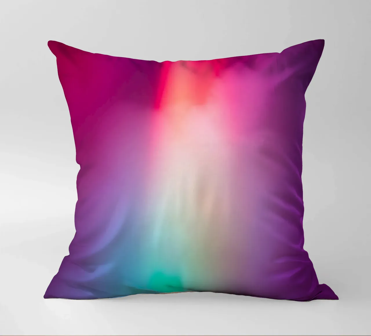 Vibrante display luminoso astratto con gradienti colorati cuscino da DesignDoodle