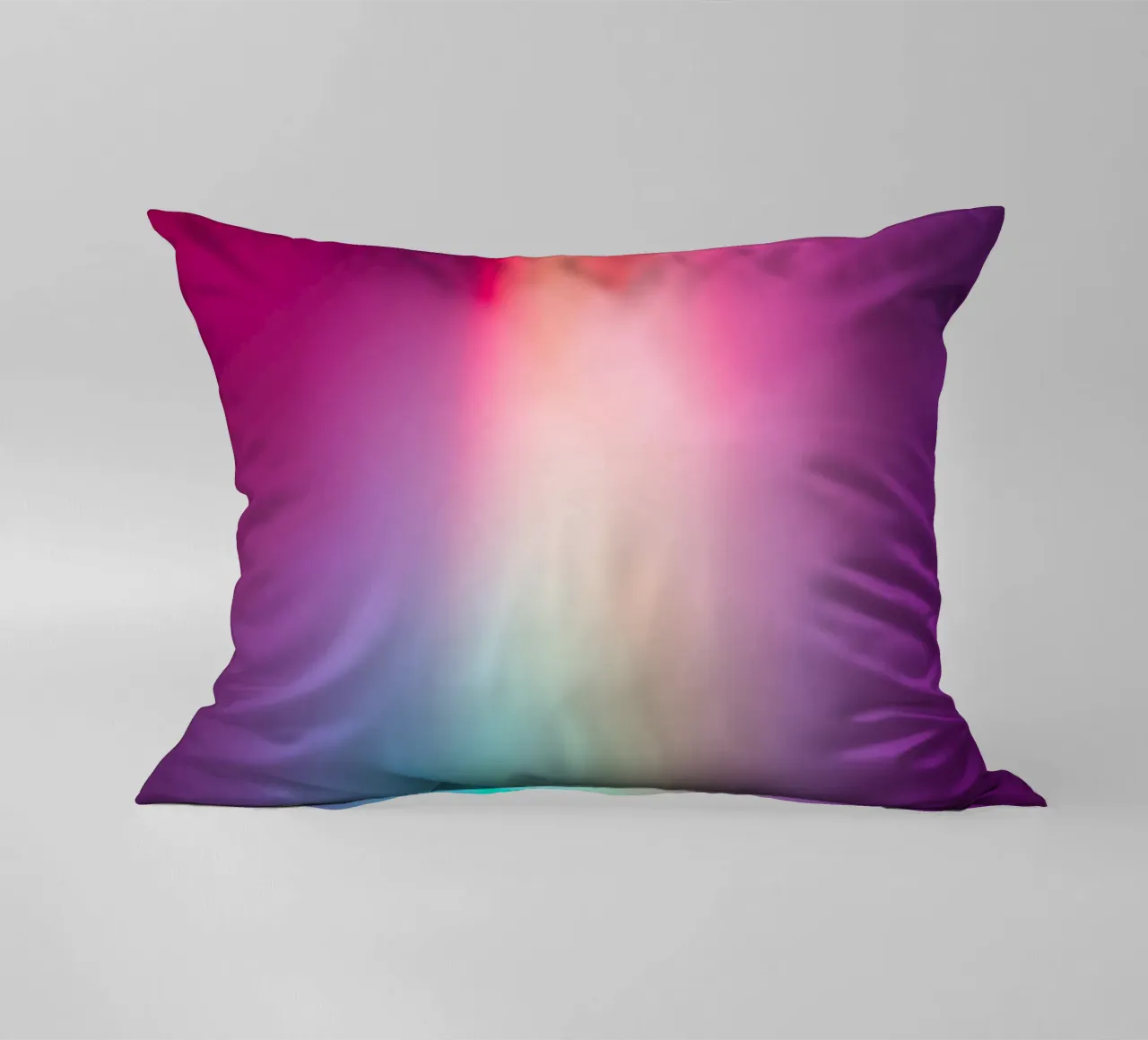 Vibrante display luminoso astratto con gradienti colorati cuscino da DesignDoodle