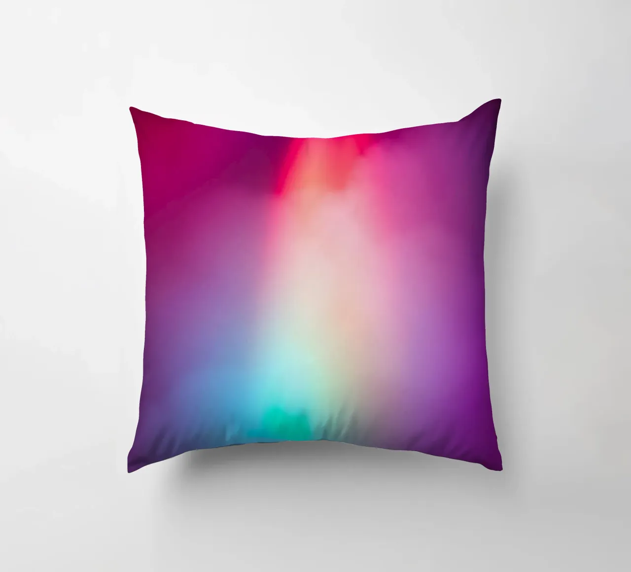 Vibrante display luminoso astratto con gradienti colorati cuscino da DesignDoodle