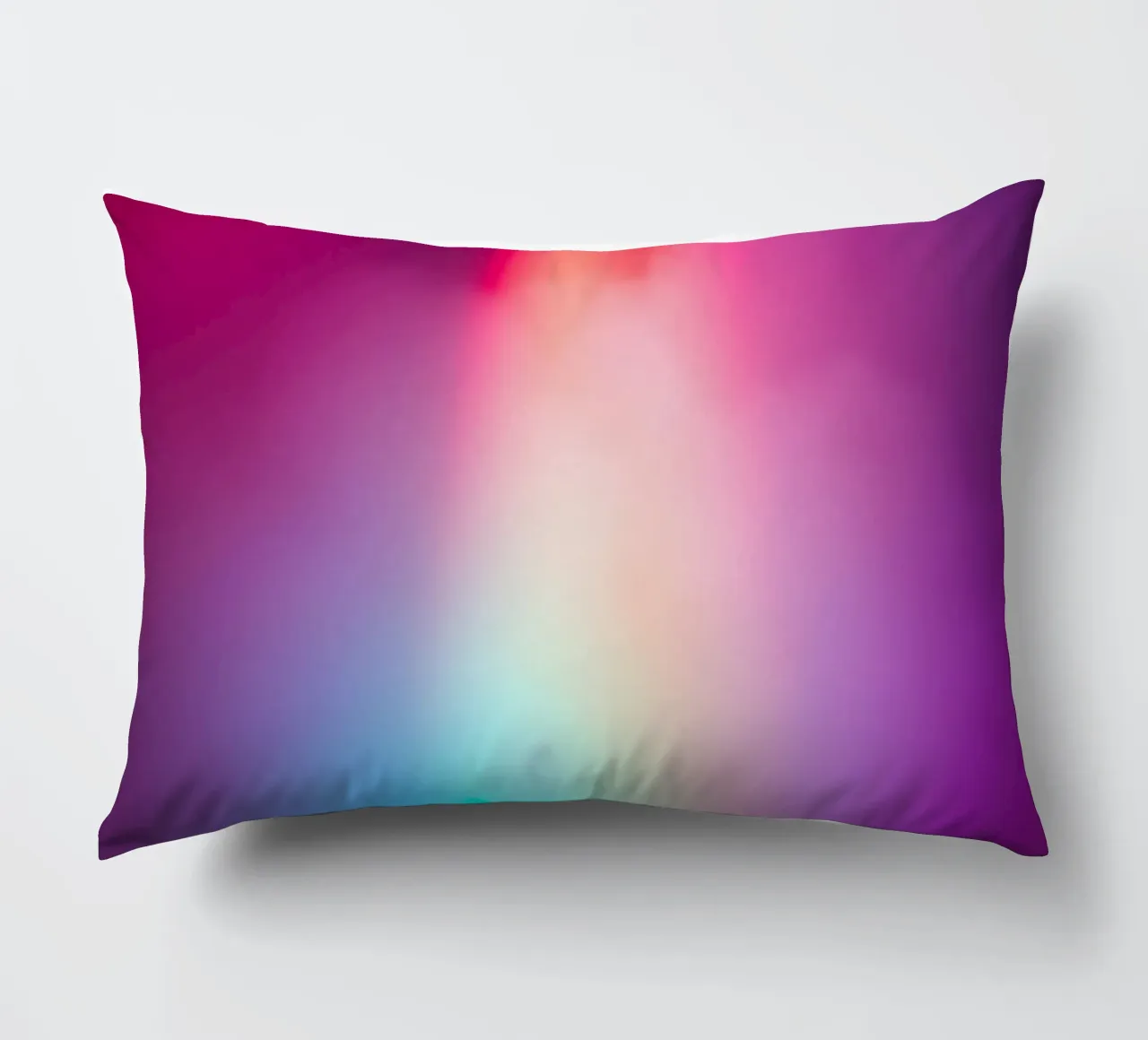 Vibrante display luminoso astratto con gradienti colorati cuscino da DesignDoodle