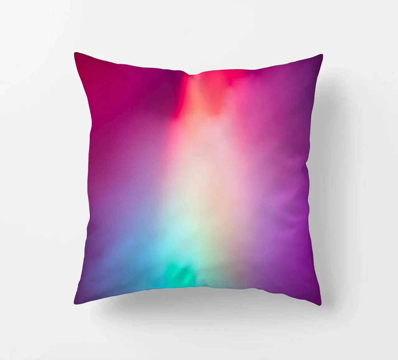 Vibrante display luminoso astratto con gradienti colorati cuscino da DesignDoodle