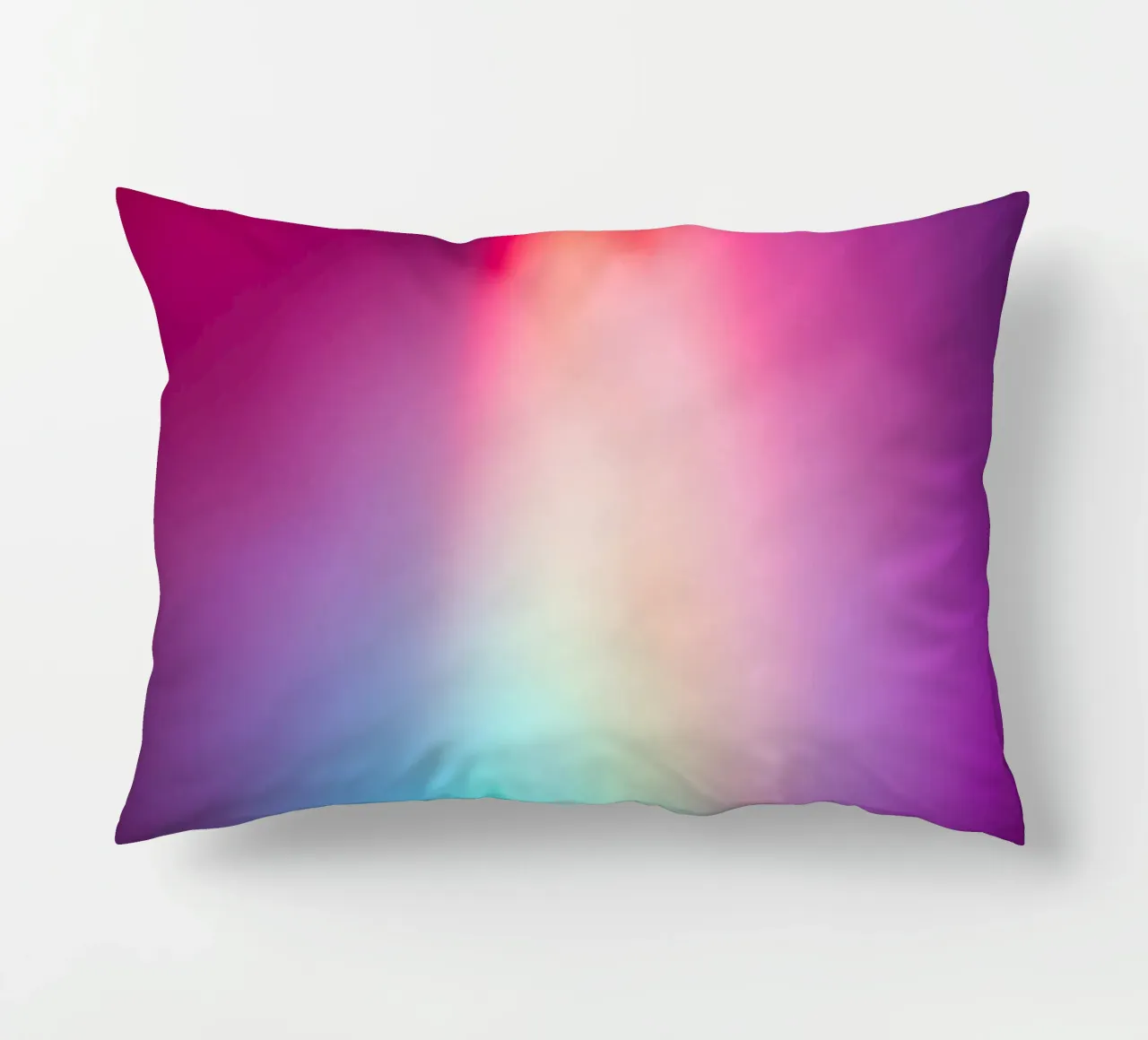 Vibrante display luminoso astratto con gradienti colorati cuscino da DesignDoodle