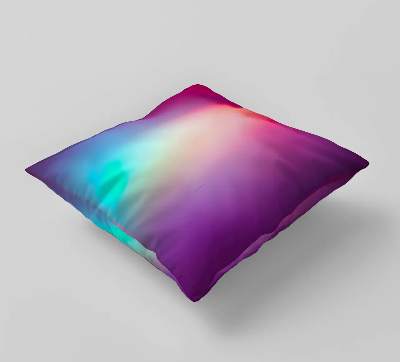 Vibrante display luminoso astratto con gradienti colorati cuscino da DesignDoodle