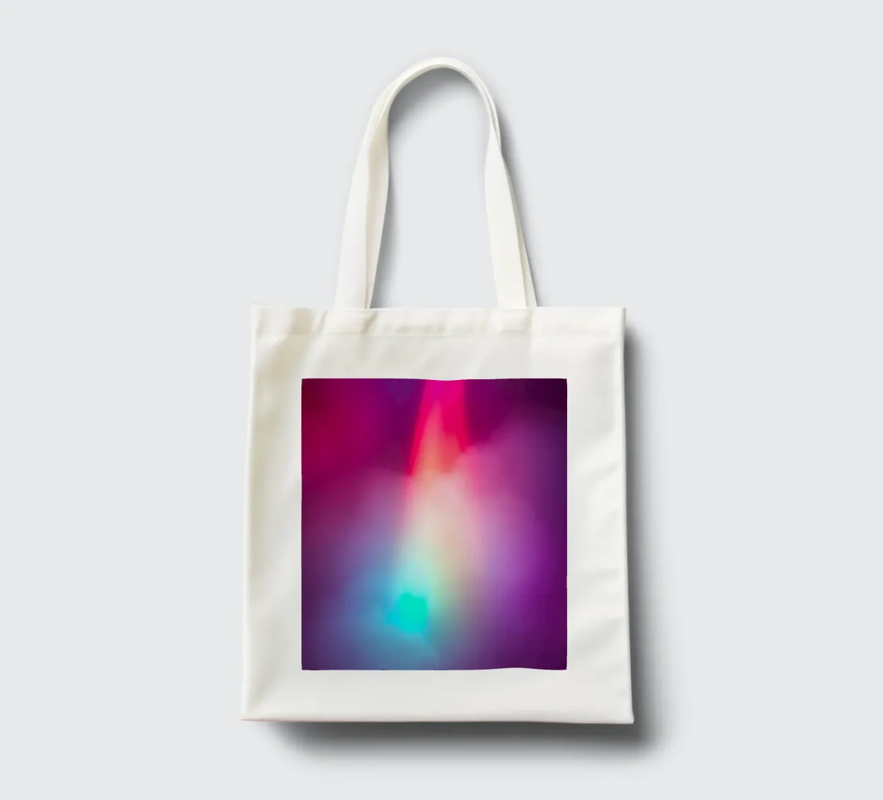 Vibrante display luminoso astratto con gradienti colorati borsa in juta da DesignDoodle