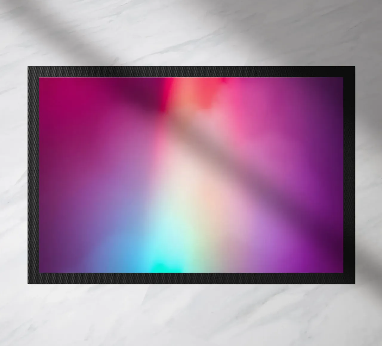 Vibrante display luminoso astratto con gradienti colorati zerbino da DesignDoodle