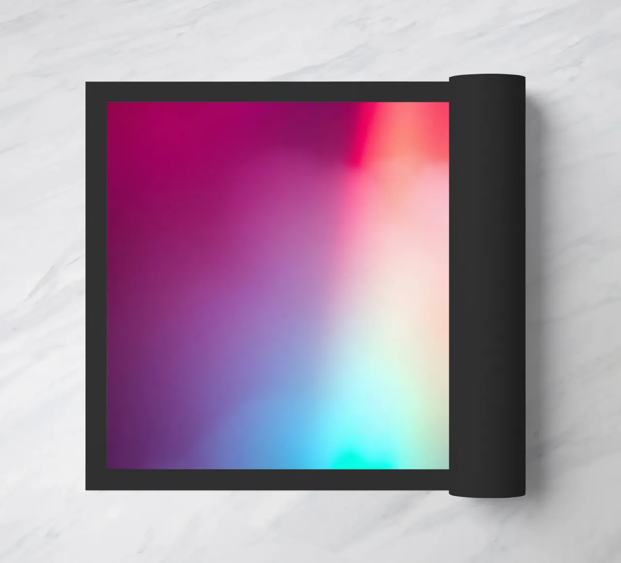 Vibrante display luminoso astratto con gradienti colorati zerbino da DesignDoodle